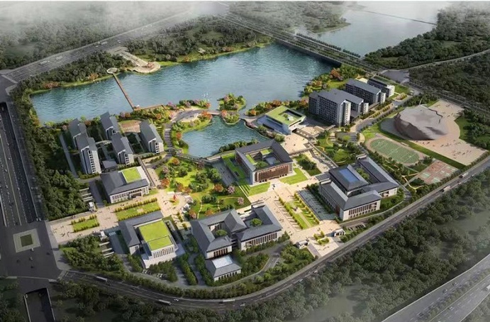 由市政遠(yuǎn)大公司提供裝配式PC構(gòu)件的中共南昌市委黨校遷建項目主體建筑全面封頂 由市政遠(yuǎn)大公司提供裝配式PC構(gòu)件的中共南昌市委黨校遷建項目主體建筑全面封頂